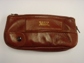 Zip Combination Brown Leather Pouch (514)